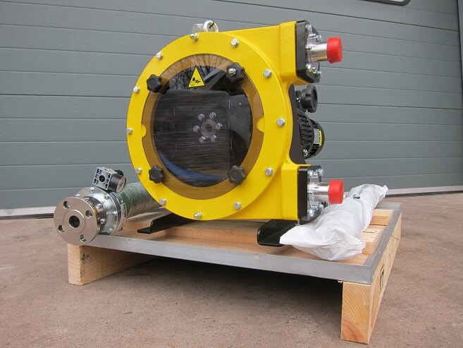 ATEX Peristaltic Pump for Dielectric Solvent Slurry Adhesive Coating